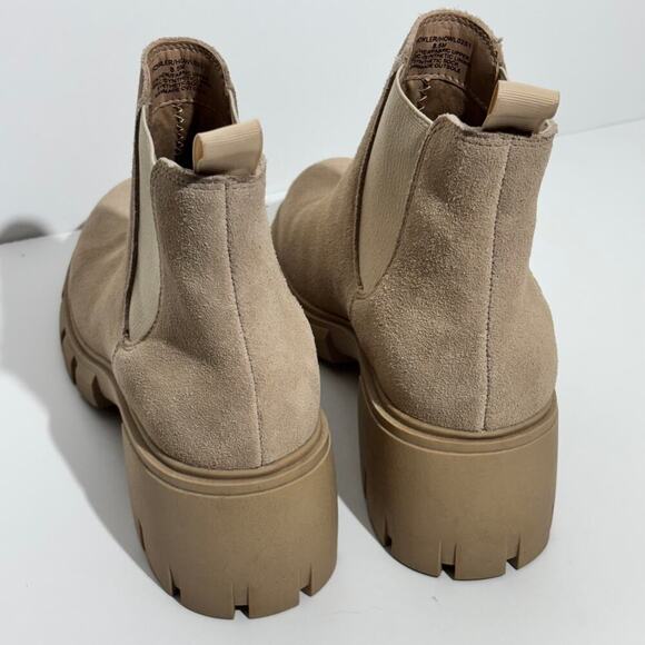 Steve Madden Sand Howler Chelsea Lug Sole Block Heel Ankle Boots Size 8.5 - Picture 9 of 12